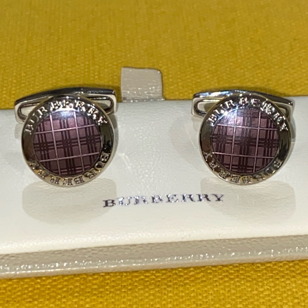 BURBERRY Cufflinks classic vintage men's cufflinks